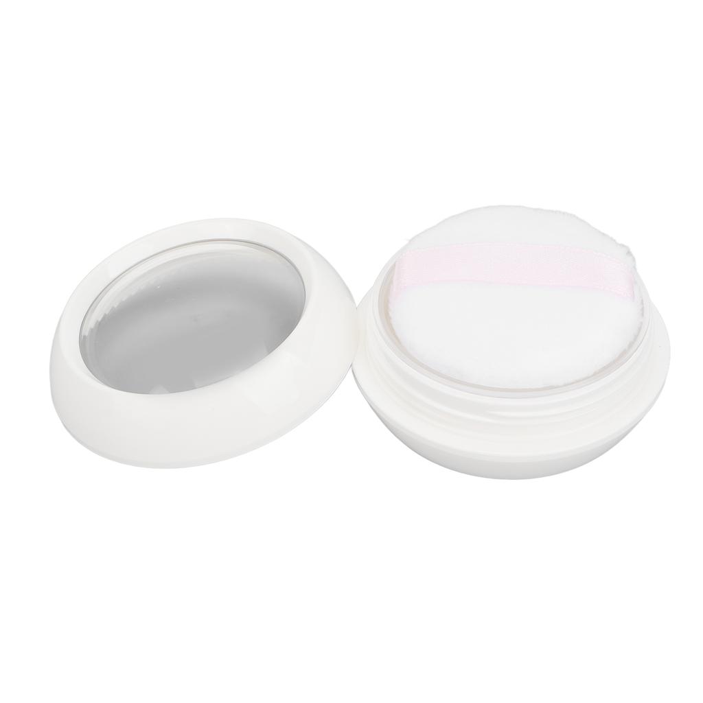 Makeup Powder Container Refillable Empty Loose Powder Box with Powder Puff Sifter Spoon for Travel Daily Use