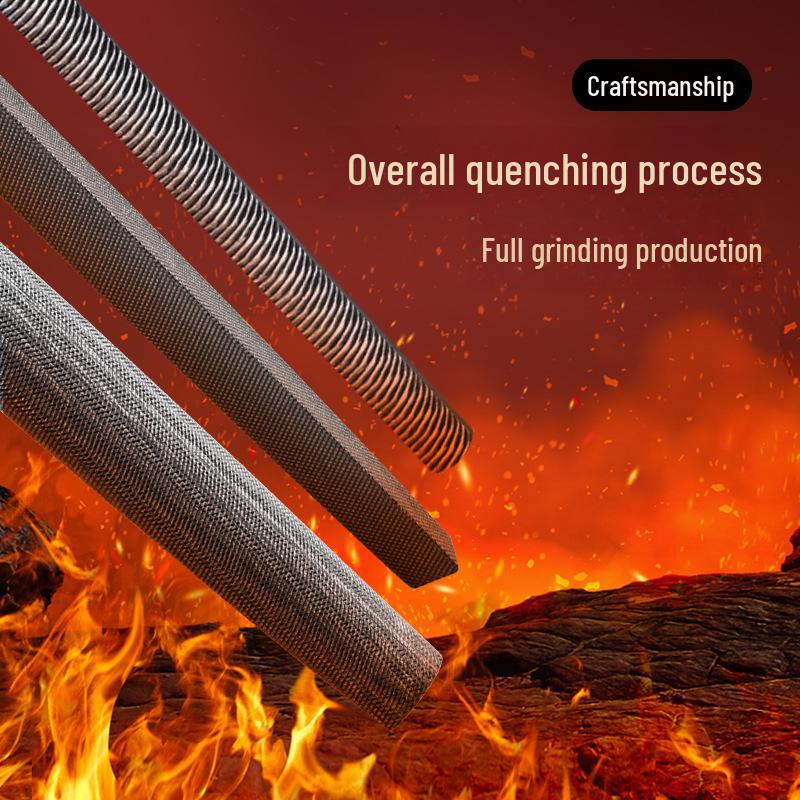 Набор напильников по дереву Tiangong из высокоуглеродистой стали: Треугольный, Нож для тычков, Круглый напильник для верстачных работ и шлифовки.