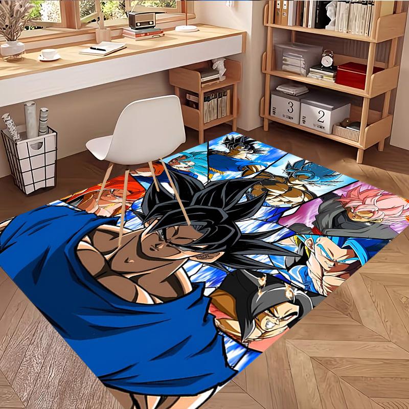 DRAGON BALL Print Rug, Washable Floor Carpet, For Entryway Dorm Laundry Room Office Study, Home Decor Birthday Christmas Gift