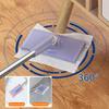Flat Mop with Cloth Kitchen Bathroom House Mini Sweeper Mop with 360 Degree Rotation Dry Wet Easy Use Mop Household Cleaning Tool