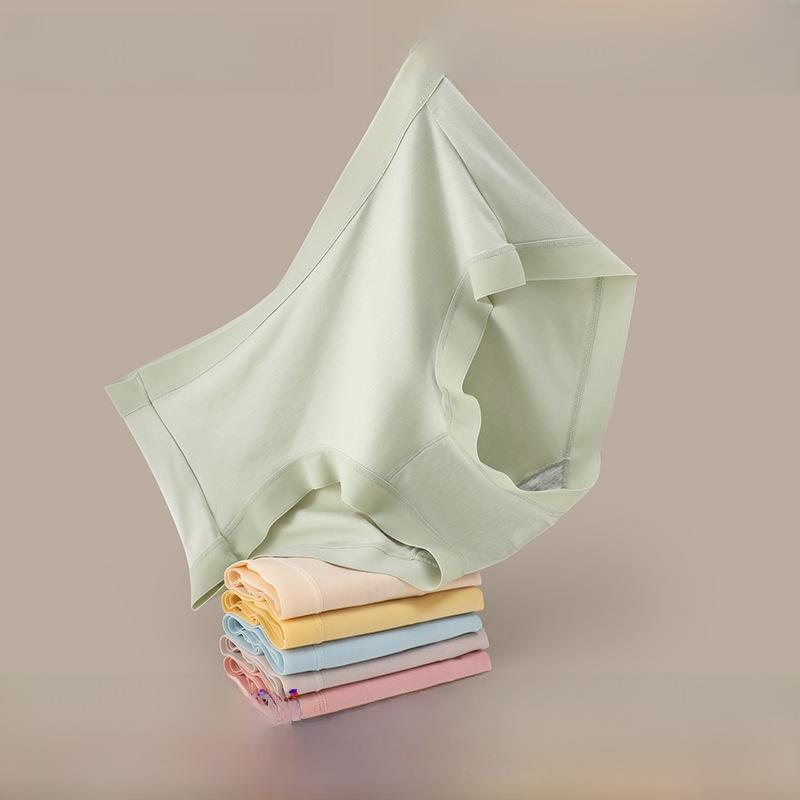 Women's Breathable Seamless Mid-Waist Cotton Modal Underwear with Antibacterial Crotch