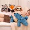 Pillow 45cm 60cm Sloth Stuffed Animal Racoon Sleeping Doll Animal Plush Toy Lazy Animal Plush Doll