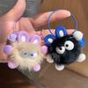 Cute Mink Hair Small Briquettes Car Keychain Pendant Ugly Things Ins Internet Celebrity Hair Pom-pom Book Bag Pendant