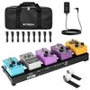 STRICH Powered Effects 38 X Lightweight Aluminum Alloy Pedal Board with Pedal Cable Bag and Strips PB-M15 Board, 13cm, 0.59kg, Hook-and-Loop