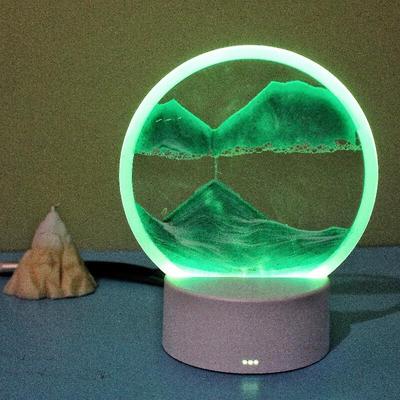 TLAKEHO 3D Динамический Песок Арт Светодиодный Ночник