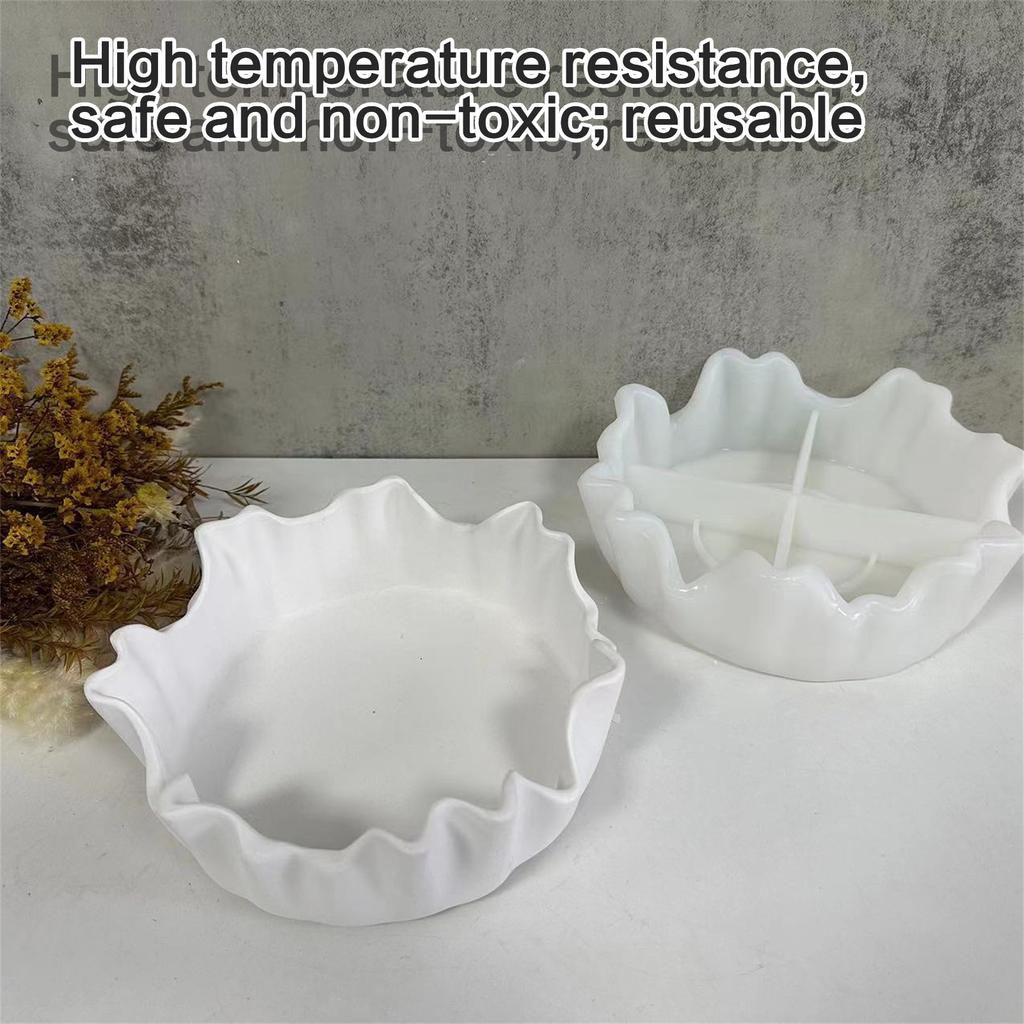 Большая неправильной формы прочная силиконовая форма для смолы для эпоксидных отливок, подставок для украшений, подносов, для творческих проектов и рукоделия