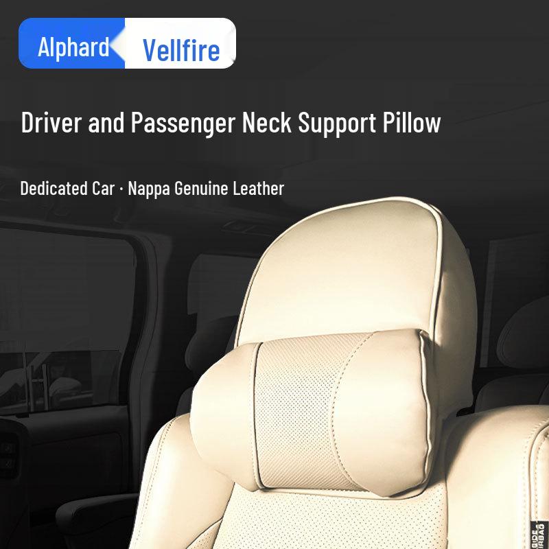 Подушка-подголовник из натуральной кожи для Alphard Vellfire 20-й серии