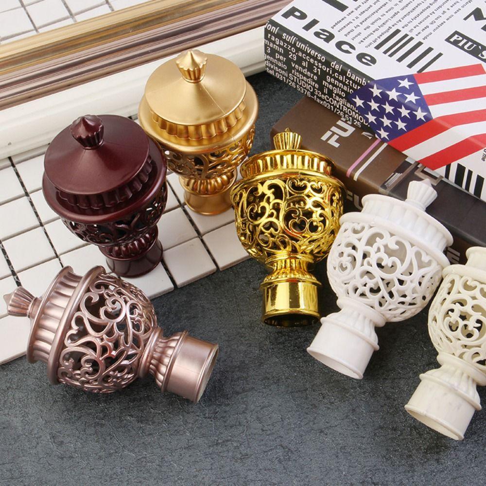 Декоративные полые наконечники для карниза, заглушка для карниза, аксессуары для штор, головка карниза