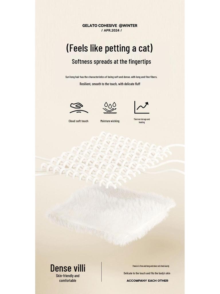 Плотный зимний фланелевый плед класса А - Нап из кроличьего пуха и кораллового флиса для кровати