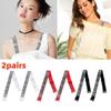 2pairs Adjustable Bra Shoulder Strap Anti Slip Underwear Strap Fashion Rhinestone Bra Strap Women