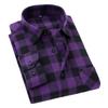 Plaid Shirt Autumn Winter Flannel Brushed Red Checkered Men Long Sleeve Chemise Homme Cotton Casual Shirts Camisa Casual Hombre