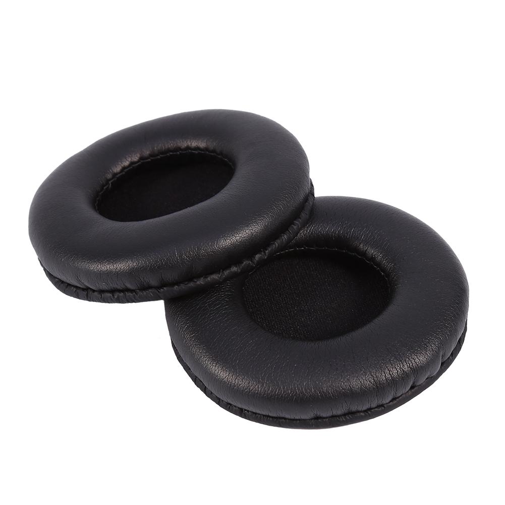 Soft Replacement Ear Pads Cushion PU Leather Soft Foam For Headset Headphone Black