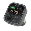 Bluetooth 5.0 FM Transmitter MP3 Player Audio Receiver Dual USB Charger Adapter LED Color Backlight