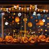 Halloween Decorations, Skeletons, Pumpkins, Multi-element, Combination Glass Stickers, Holiday Mall Decorations, Electrostatic Stickers