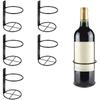 Simple Wall Mounted Wine Bottle Holder Black Wine Bottle Display Holder  for Home