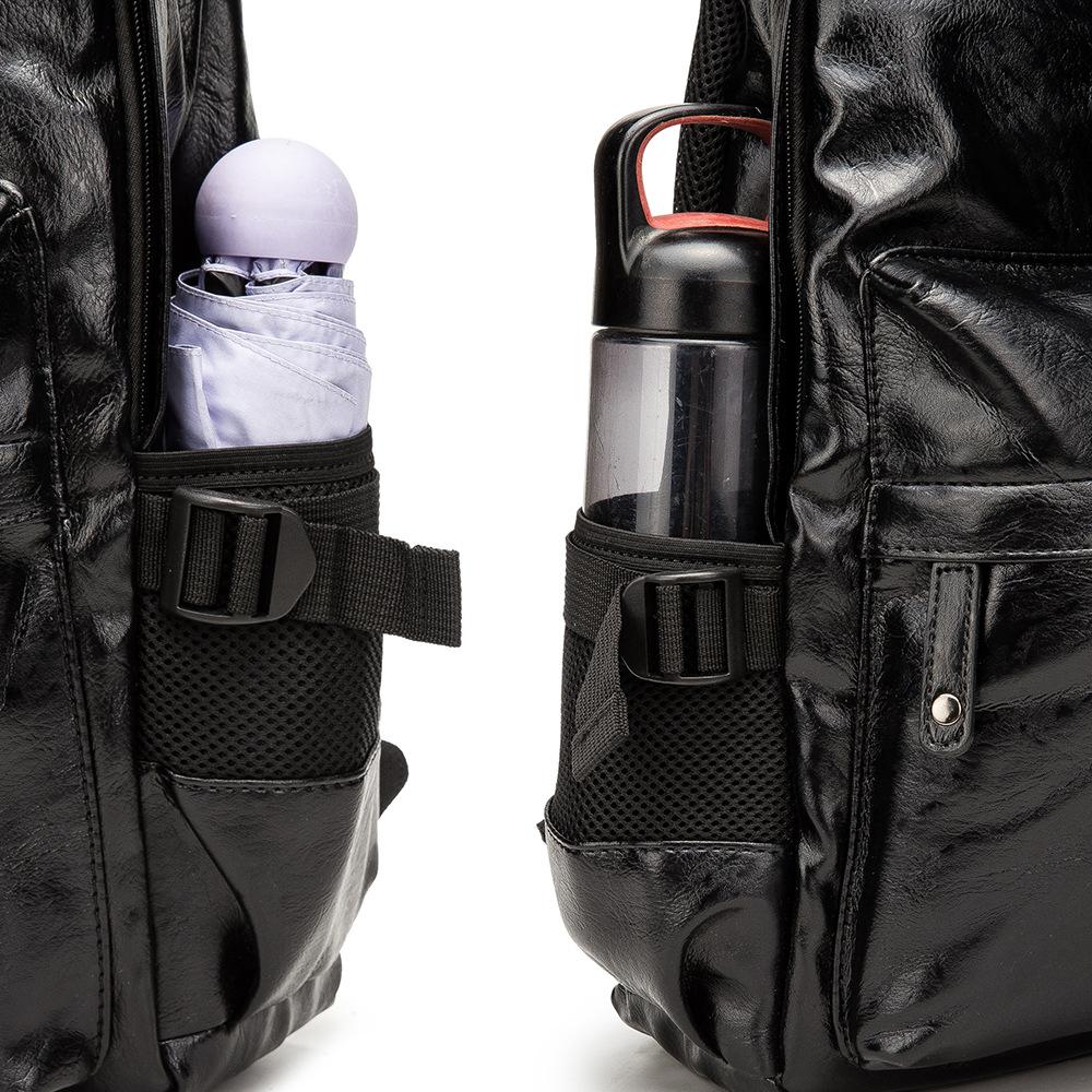 Рюкзак из искусственной кожи, корейская версия, мужской рюкзак, дорожная сумка, студенческий рюкзак, компьютерная мужская сумка, роскошный дизайн