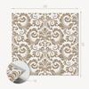 Komplet Samoprzylepnych Kafelków Winylowych Wzór Roślinny Z Ornamentami 20X20X20 Cm