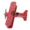 Wrought Iron Metal Biplane Ornament Moving Vintage Aircraft Decor  Home Decoration