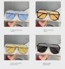 Европейско-американские модные полигональные солнцезащитные очки: Стильная двухлучевая рама, модный дизайн с защитой от синего света.