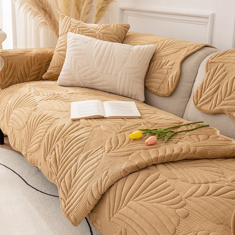 Бархатная подушка для дивана Утолщенная подушка Нескользящая кожа из цельного дерева Полностью покрытая тканью