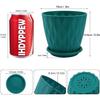 6,3-дюймовые цветочные горшки для украшения дома, горшки для комнатных растений, садовые горшки для растений, пластиковые цветочные горшки для садовых растений