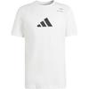 Logo Round Neck Casual Pullover Short Sleeve T-Shirt Men Tops White IS2408
