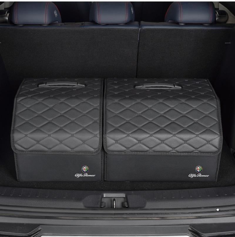 Car Trunk Organizer Box Foldable Storage Bag Stowing Tidying Tools For Alfa Romeo Giulia Stelvio Giulietta 156 159 147 Mito Tona def789