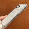 For iPhone 17 Pro Magnetic Case High Transparency PC + TPU Phone Back Cover
