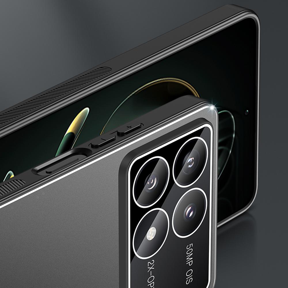 For Xiaomi Poco F6 Pro 5G/Redmi K70 5G/K70 Pro 5G Case Matte Metal Back PC+TPU Phone Cover