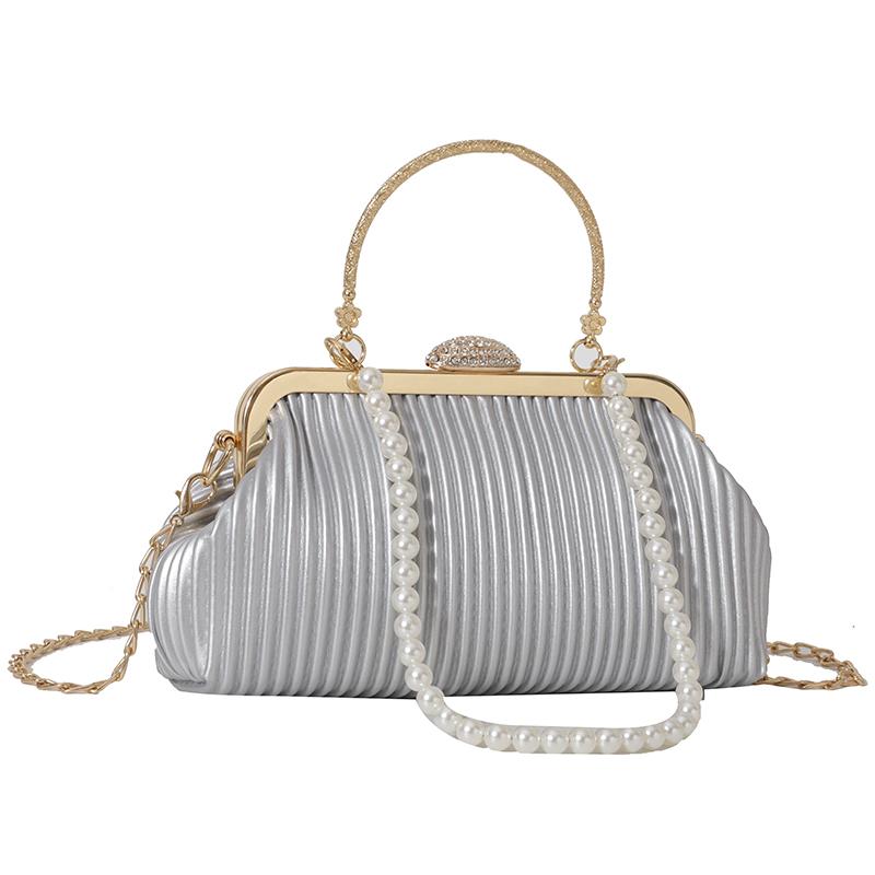 Роскошная кожаная PU вечерняя сумочка для женщин банкетная вечеринка блестящая сумка свадебный клатч на цепочке через плечо женственная мода