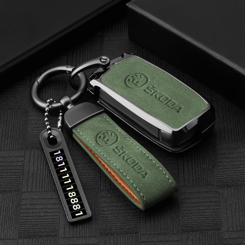 HQKI8 Car Remote Key Fob Case Cover Shell For Skoda Octivia Superb Fabia 1 2 Octavia a7 RS Superb Rapid Yeti Karoq Vision Accessories