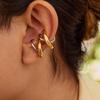 Uworld Модный двухцветный геометрический line earclip из нержавеющей стали, штабелируемый earclip, женские украшения, подарок для нее