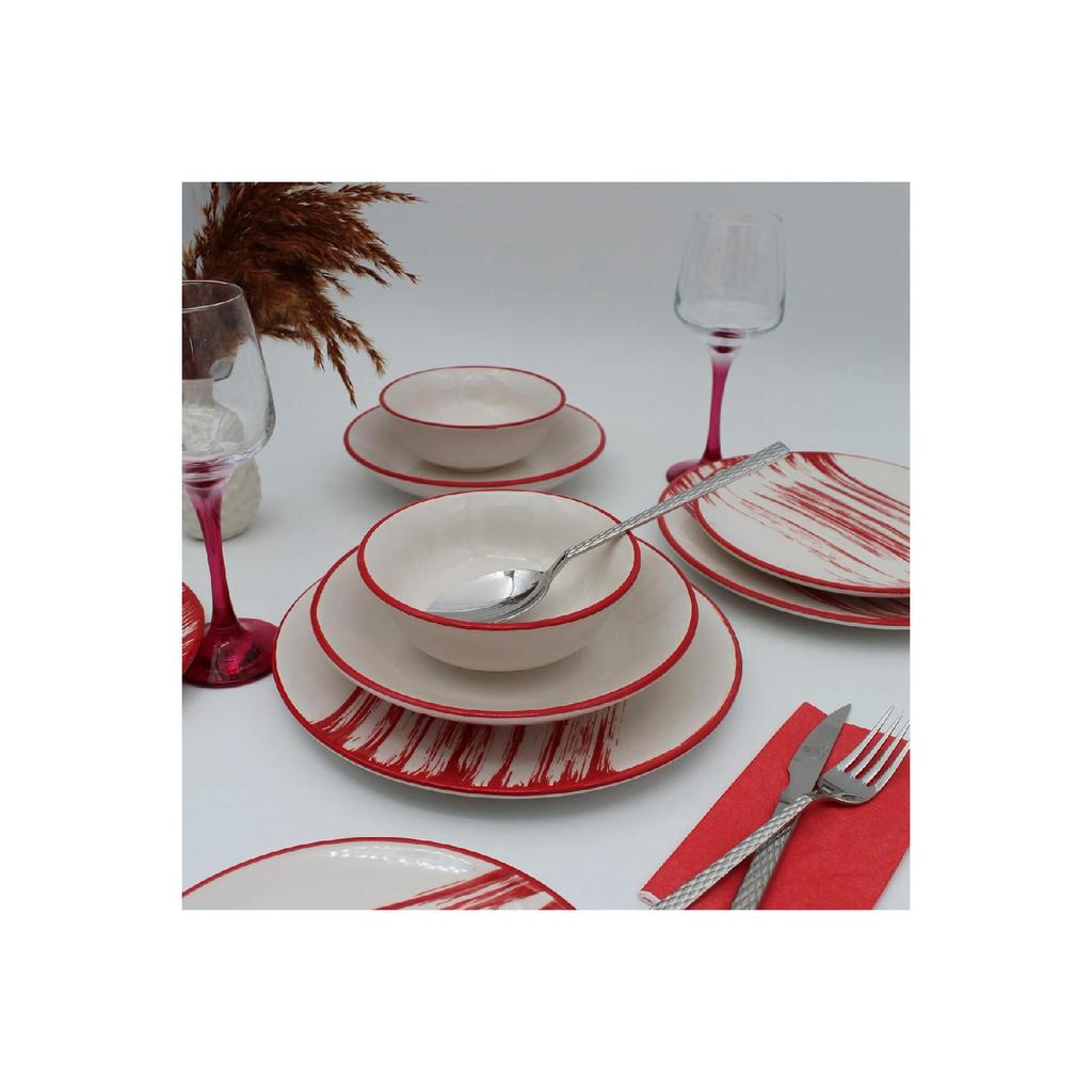 Carmen 8 Piece Dinner Set For 2 Persons Patterned