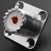 ABBY-2X UHF SO-239 Разъем Мама Квадратный Форма Припойная Чашка Коаксиальный Разъем Для Любительского Радио