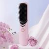 Беспроводной выпрямитель для волос с 3 регулируемыми температурами, быстрый нагрев, портативная дорожная горячая щетка с отрицательными ионами, электрическая расческа для укладки вьющихся волос, распутывающая их