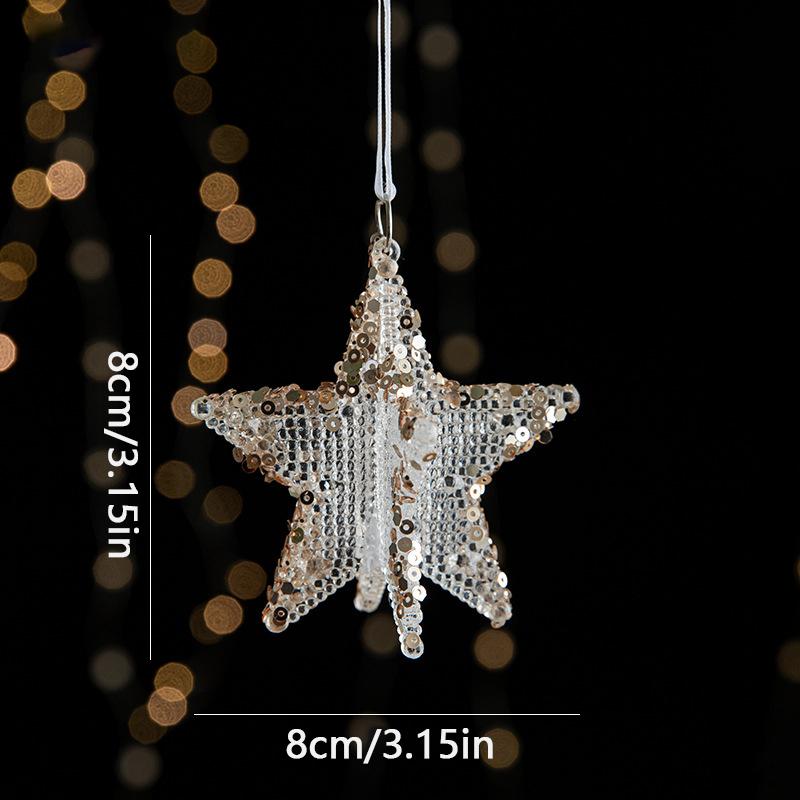 Рождественская прозрачная рождественская елка 1 Акриловые подвески Украшения Блестки Сцена Установка Реквизит