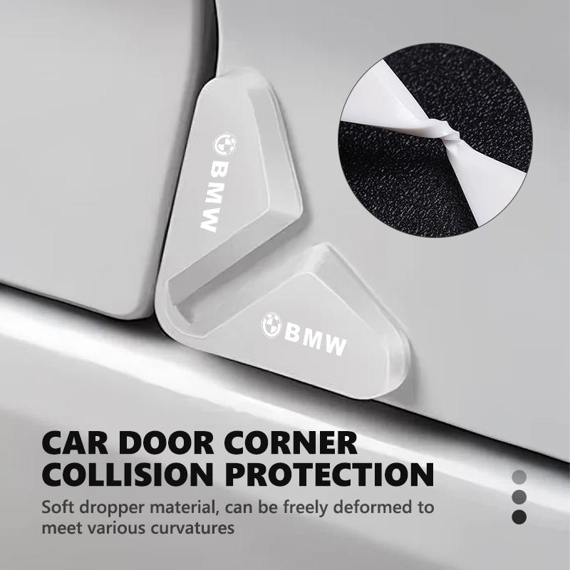2/4pcs Car Door Corner Protective Anti-collision Guard Covers For BMW Performance X1 M3 M6 F01 F02 E34 E36 E60 F10 F20 X6
