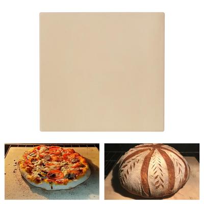 Камень для пиццы из кордиерита для духовки и гриля, квадратный противень, устойчивый к термическому удару