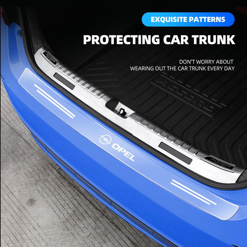 Car Rear Bumper Trunk Sill Transparent Protector Sticker For Opel Opc Astra K Vivaro Corsa Zafira Insignia Mokka Car Styling NE9