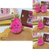 Cute Dragon Fruit Plush Pendant With Chain For Bag Decor And Gifts