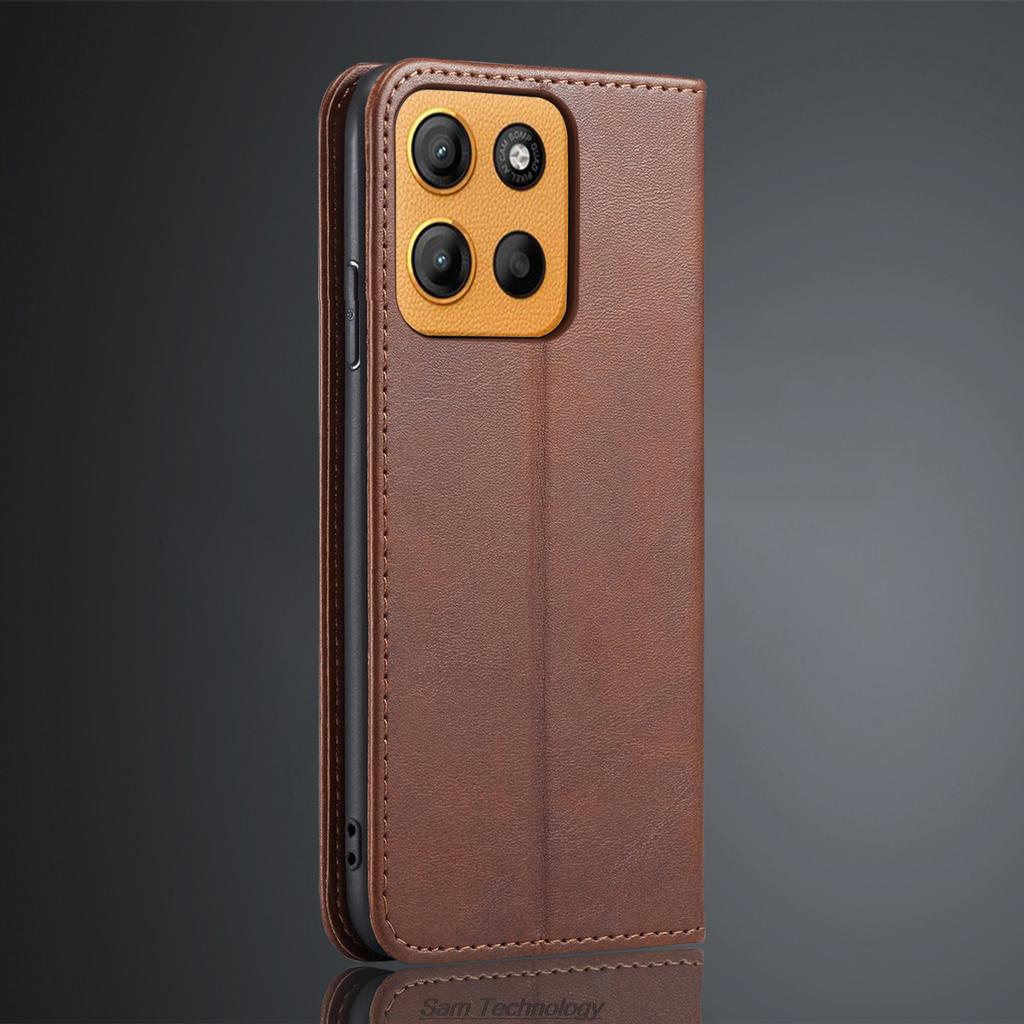 Кожаный чехол с магнитной застежкой для Motorola Moto G15 / Moto G15 Power Кобура Чехол-книжка Чехол-кошелек Сумки для телефона Fundas Coque