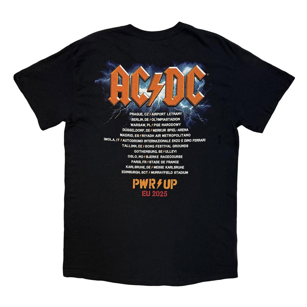 AC/DC Unisex Adult Power Up EU Tour ´25 Guitar T-Shirt