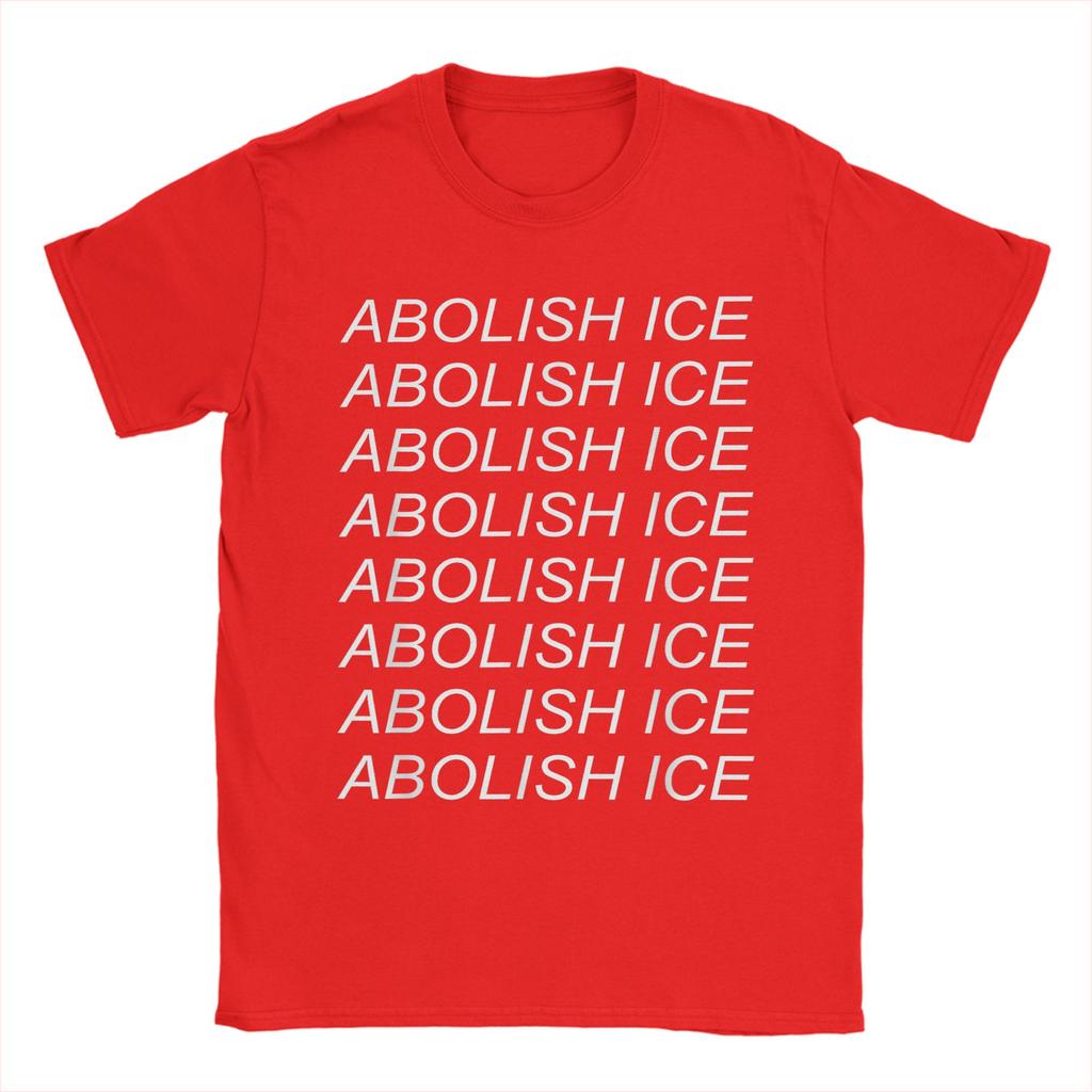 Abolish Ice Refugee Close The Camps Cotton TShirt For Mens Beach Vintage T Shirts Comfortable Harajuku Tee Shirt Plus Size