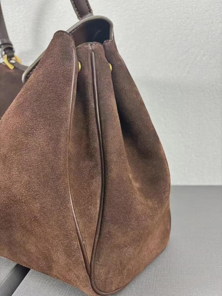 Роскошная сумка-тоут Rodeo Suede Frosted Tote от B: Большая сумка и кроссбоди в европейско-американском стиле