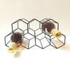 Spot Black Honeycomb Metal Wine Rack Simple Living Room Wine Rack Decoration Creative 7-hole