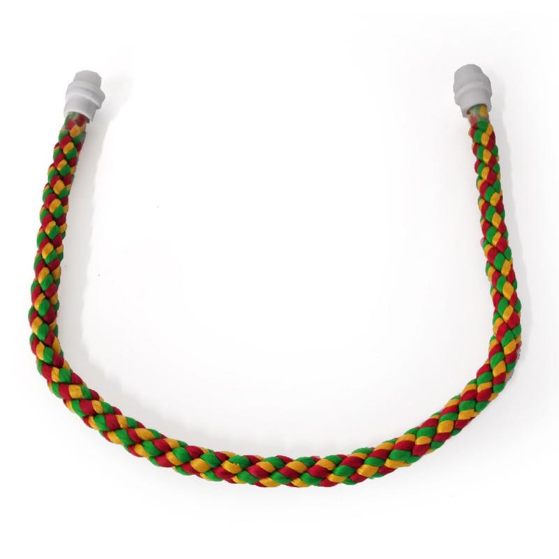 Красочная хлопковая веревка для попугая, подставка для тренировки, стоячие игрушки, клетка для птиц, аксессуары для хомяка