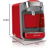 Capsule Coffee Machine Bosch TAS3208 Tassimo Suny Red/anthracite