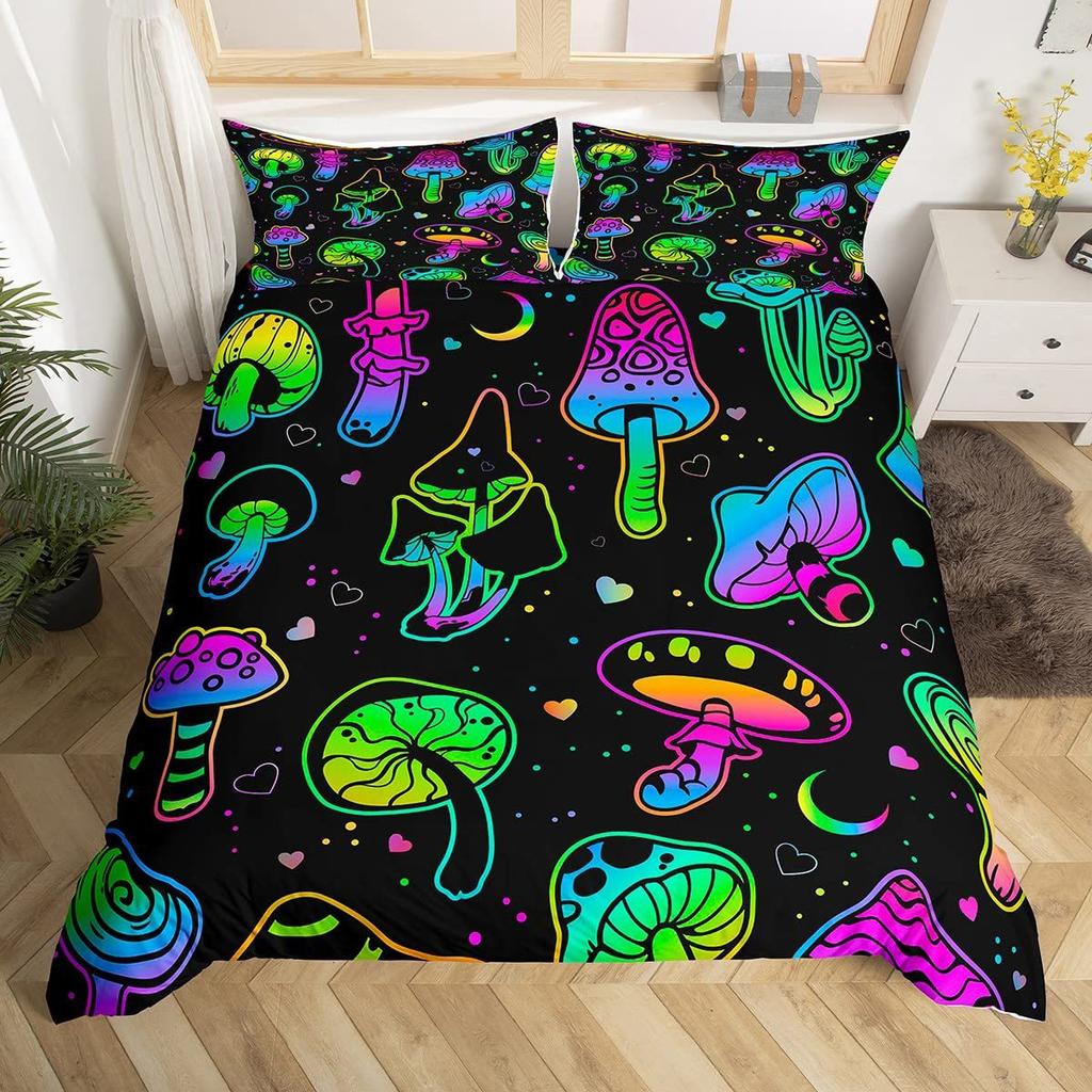 Пододеяльник Dream Mushroom Постельное белье С цифровой печатью Набор из трех предметов Для спальни Комлект
