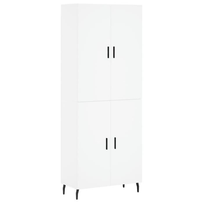 VidaXL Highboard White 69.5x34x180 Cm Engineered Wood 3195691