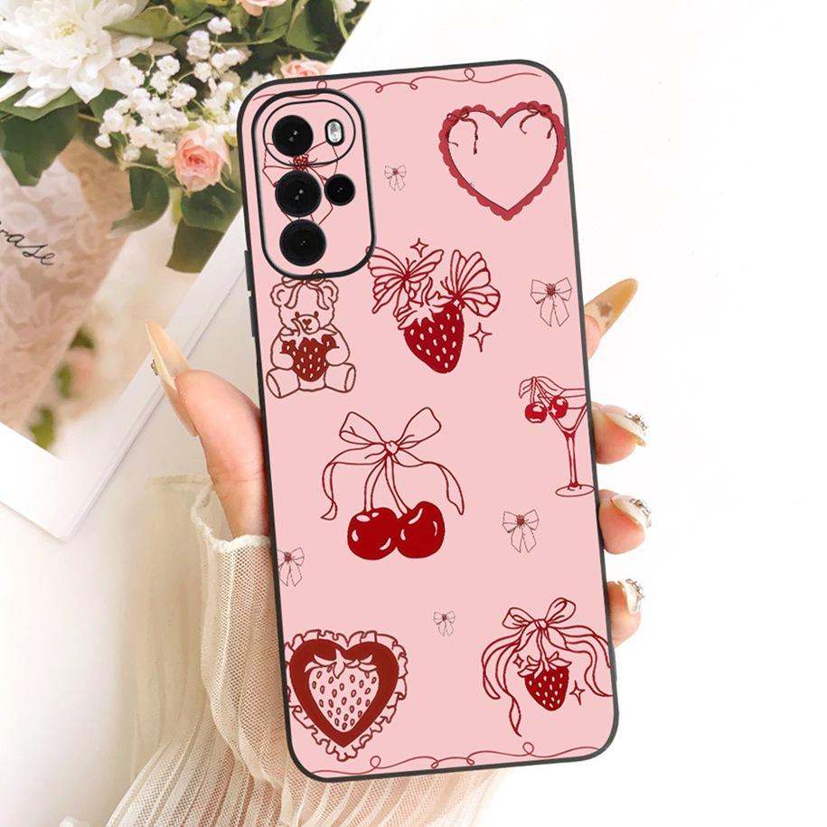For Motorola Moto G22 G32 G42 Case XT2231-1 XT2235-2 XT2235-2 Cute Cat Butterfly Cartoon Soft Cover For Moto G62 5G MotoG42 Capa